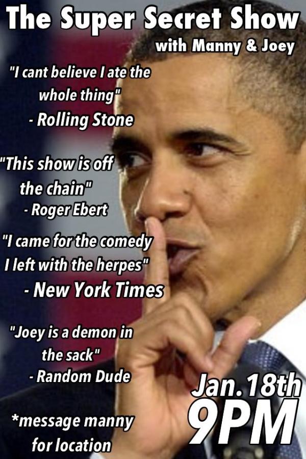 The Super Secret Show 1/18/13